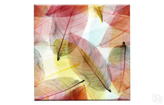 Картина «Листья макро №3» (100 х 100 см) Ангстрем