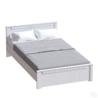 Кровать с основанием Прованс,1800 Бодега белая/Платина премиум