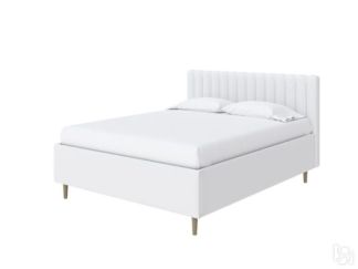 Кровать с бельевым ящиком Madison Lite 200x200, Экокожа (Белый)