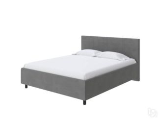 Двуспальная кровать Como (Veda) 3 160х200, Велюр (Forest 17 Серый)