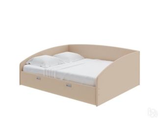 Двуспальная кровать Bono 160х200, Рогожка (Savana Camel)