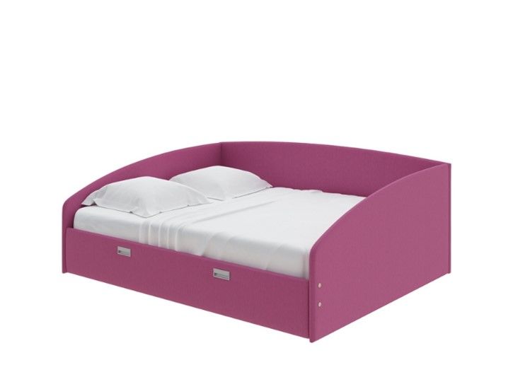 Двуспальная кровать Bono 180х200, Рогожка (Savana Berry)