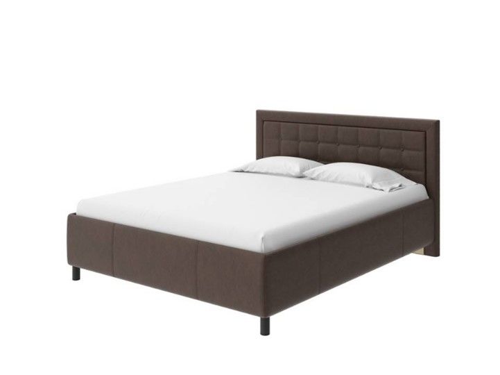 Двуспальная кровать Como (Veda) 2 140x200, Рогожка (Levis 37 Шоколад)