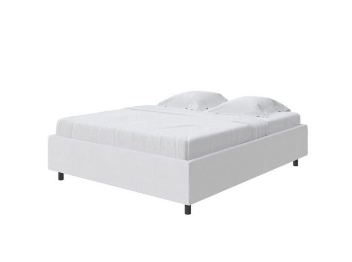 Кровать спальная Como (Veda) Base 1 160x200, Экокожа (Белый)