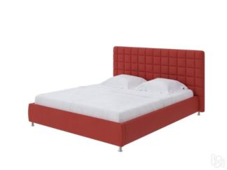 Двуспальная кровать Corso-3 200x200, Велюр (Forest 13 Красный)