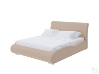 Кровать двуспальная Corso-8 Lite 200x200, Велюр (Forest 730 Миндальный)