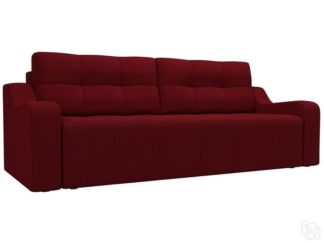 Прямой диван Итон, Бордовый (микровельвет)
