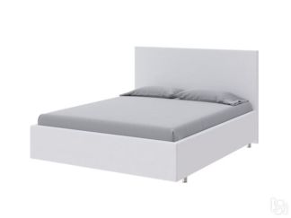 Кровать Flat 160х200, Экокожа (Белый)