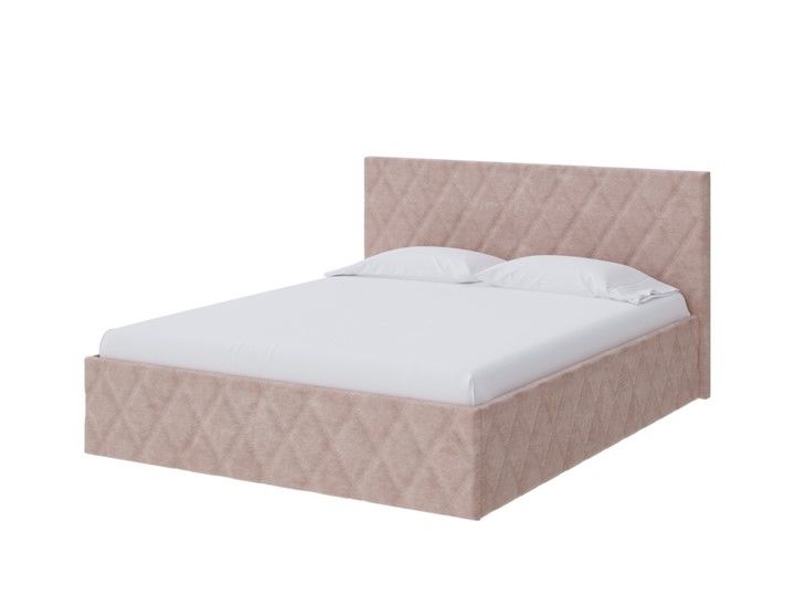 Двуспальная кровать Fresco 160х200, Велюр (Лофти Мокко)