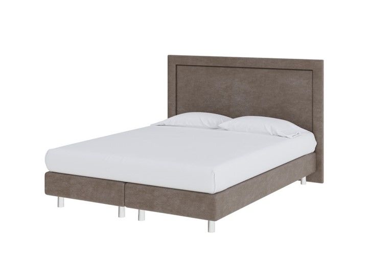 Кровать London Boxspring Elite 90х200, Велюр (Лофти Кофейный) фото 1