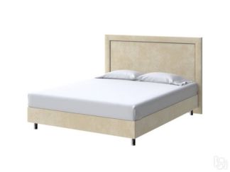 Двуспальная кровать London Boxspring Standart 180х200, Велюр (Лофти Айвори)