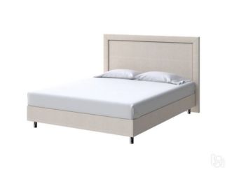 Кровать London Boxspring Standart 200х200, Рогожка (Savana Milk (молочный))