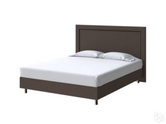 Кровать двуспальная London Boxspring Standart 200х200, Рогожка (Savana Choc