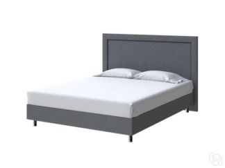 Кровать London Boxspring Standart 140х200, Рогожка (Savana Grey (серый))