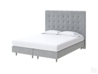 Двуспальная кровать Madrid Boxspring Elite 180х200, Велюр (Monopoly Ниагара