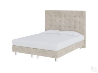 Кровать односпальная Madrid Boxspring Elite 90х200, Велюр (Лофти Тауп)