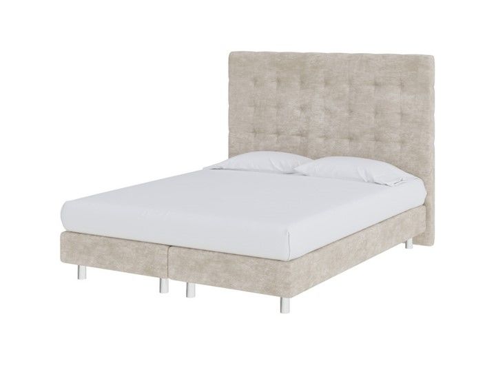 Двуспальная кровать Madrid Boxspring Elite 180х200, Велюр (Лофти Тауп) фото 1