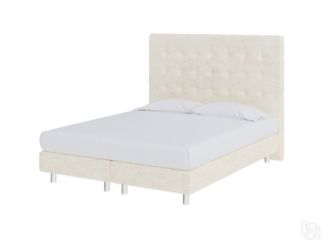 Кровать полутороспальная Madrid Boxspring Elite 140х200, Велюр (Лофти Айвор