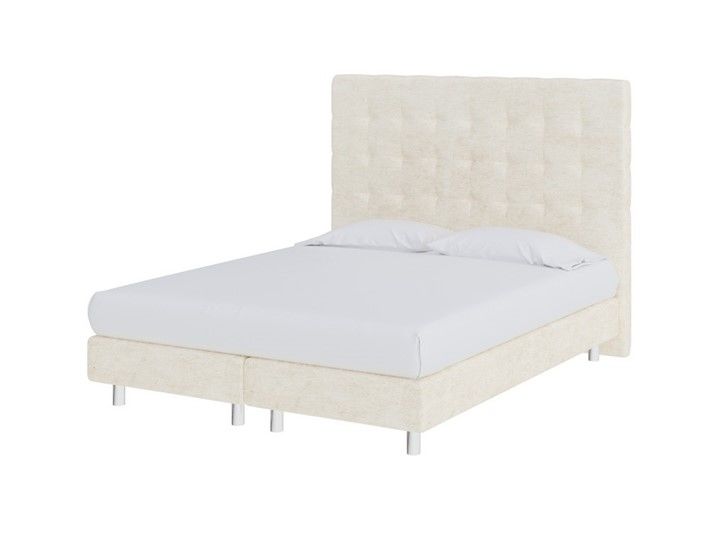 Кровать полутороспальная Madrid Boxspring Elite 140х200, Велюр (Лофти Айвор фото 1