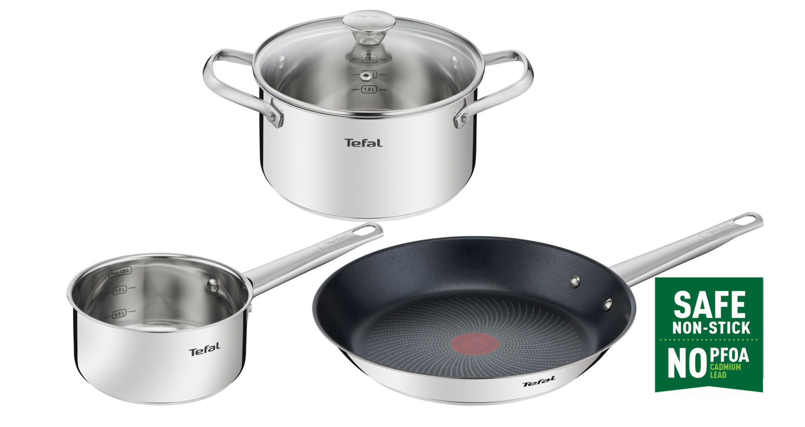 Набор посуды Cook Eat 4 предмета 16/20/28 см B922S434 Tefal B922S434 фото 1