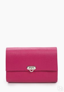 Женская сумка через плечо из натуральной кожи розовая A008 fuchsia grain