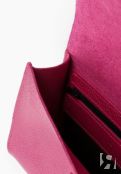 Женская сумка через плечо из натуральной кожи розовая A008 fuchsia grain