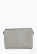 Женская кожаная сумка через плечо серая A025 grey grain