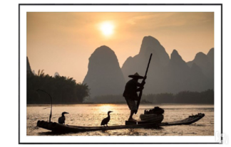Постер «Рыбалка на реке в Китае» (67 х 47 см) Ангстрем