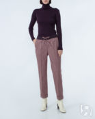 Шерстяные брюки P.A.R.O.S.H. LIONED230386 розовый+принт xs