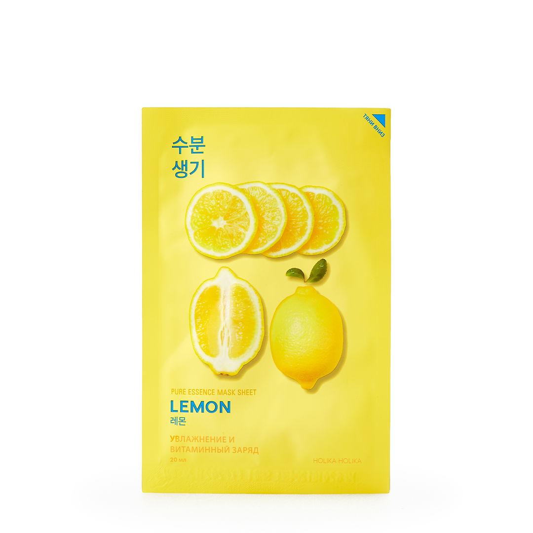 Тканевая маска для сияния кожи лица Pure Essence Lemon 1 шт
