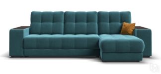 Угловой диван BOSS XL SE велюр Monolit зеленый