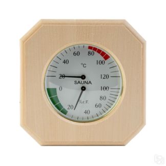 Термометр гигрометр для бани TH-12-L (липа)