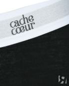 Черные леггинсы с резинкой под живот Cache Coeur