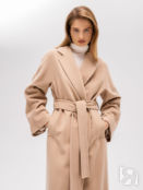 Пальто с широким рукавом с ластовицей из шерсти и кашемира Nude