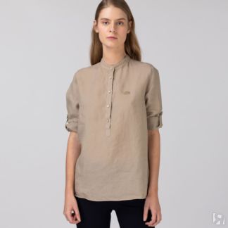 Льнаная рубашка Lacoste