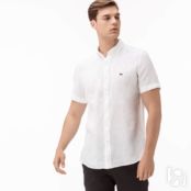 Рубашка Lacoste из льна фото 3