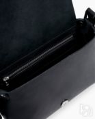 Женская сумка через плечо из натуральной кожи черная A0021
