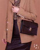 Женская сумка через плечо коричневая Divalli A0092