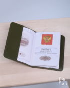 Обложка на паспорт D001 khaki