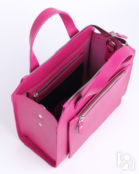 Женская кожаная сумка тоут розовая A018 fuchsia mini grain