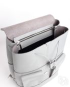 Женский рюкзак из натуральной кожи серый B010 grey grain