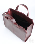 Женская кожаная сумка тоут бордовая A018 burgundy