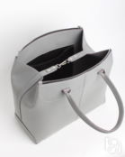 Женская сумка саквояж-трансформер серая A020 grey grain