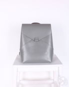 Женский рюкзак из натуральной кожи серый B003 grey grey