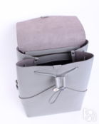Женский рюкзак из натуральной кожи серый B003 grey grey
