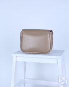 Женская сумка через плечо из натуральной кожи бежевая A016 beige