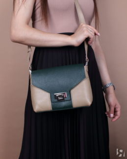 Женская сумка через плечо из натуральной кожи A011 combi14 grain