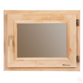 Окно для бани и сауны WoodSon 40 см х 50 см (ольха, стекло бронза)