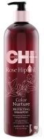 Chi Rose Hip Oil - Шампунь с маслом дикой розы "Поддержание цвета", 739 мл