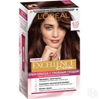 Loreal Paris Excellence - Крем-краска для волос,  4.15 Морозный шоколад, 1